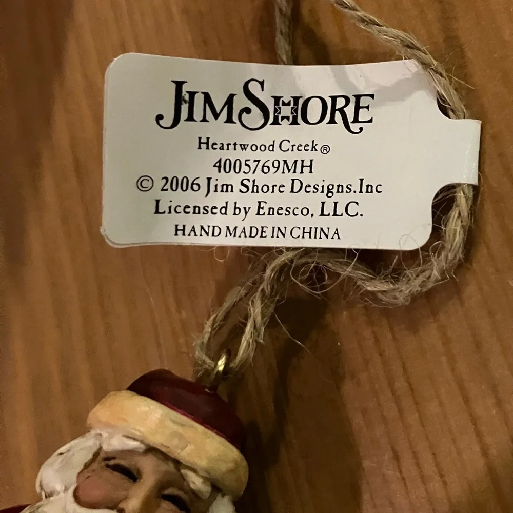 EUC Jim Shore Heartwood Creek Santa & Mrs. Claus Ornaments Rare Vintage